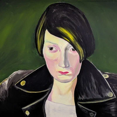 Woman in a Leather Jacket