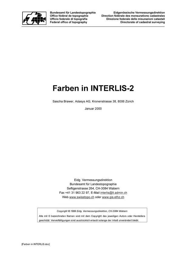 Colors in INTERLIS 2