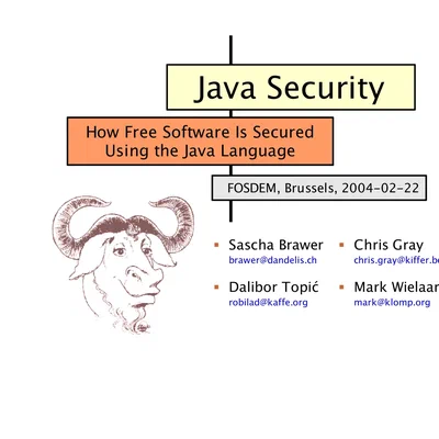 Java Security: How Free Software Is Secured Using the Java Language