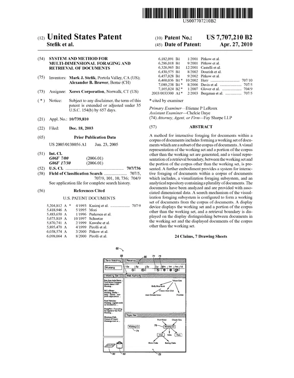 Multi-Dimensional Foraging and Retrieval of Documents